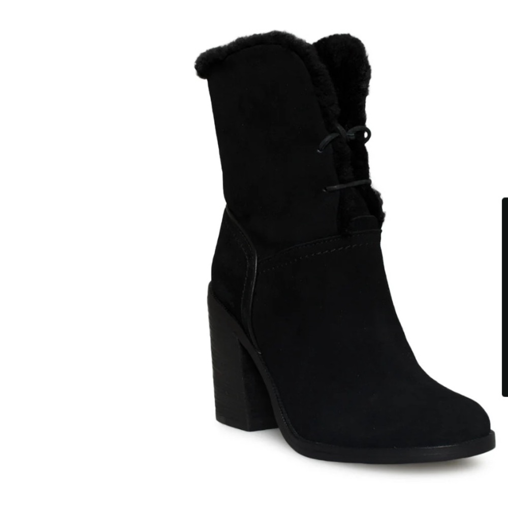 UGG JERENE BLACK BOOTS - size 9.5 - Picture 3 of 10